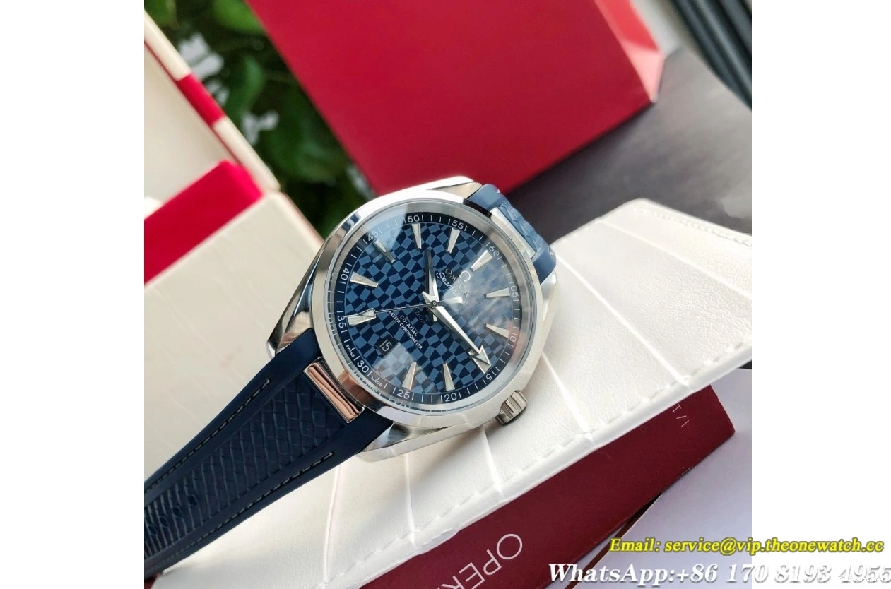 Blue GDF 41mm MY8215+Free SS Terra SS Aqua RU Bracelet Dial 0219